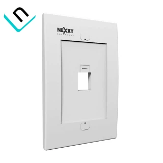 TAPA TOMA DATOS NEXXT AW160NXT01 | 1 PUERTO, BLANCO