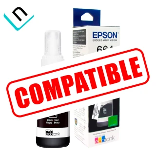 TINTA COMPATIBLE EPSON T664 | NEGRO