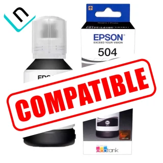 TINTA COMPATIBLE EPSON T504 | NEGRO