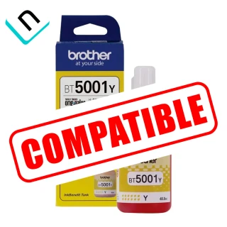 TINTA COMPATIBLE BROTHER BT5001Y, AMARILLO (R)