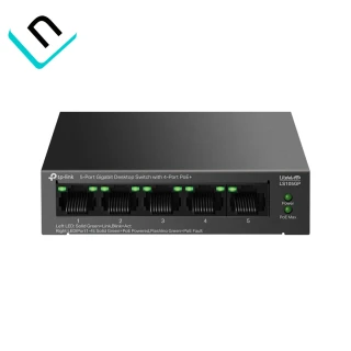 SWITCH TP-LINK LS105GP | 5 PUERTOS 10/100/1000 GIGA, POE
