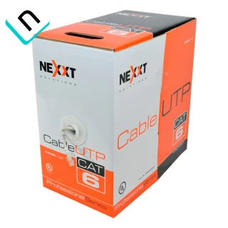 CABLE UTP NEXXT CAT6E AB356NXT01 | CAJA 120M, GRIS