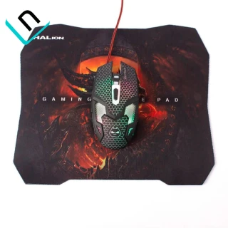 KIT MOUSE + PAD MOUSE GAMER HALION HA-919P FREAK | USB