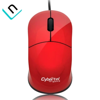 MOUSE ALAMBRICO CYBERTEL STORM CYB M103 | USB, ROJO